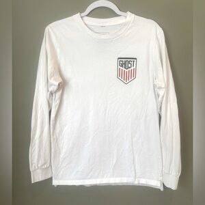 Ghost US World Cup collaboration
long sleeve white T-shirt, men’s M limited drop